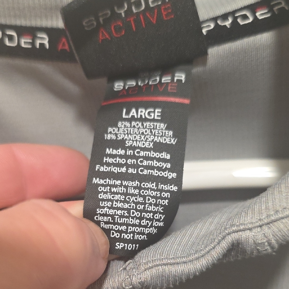 Spyder Active Gray Performance Pullover - image 3